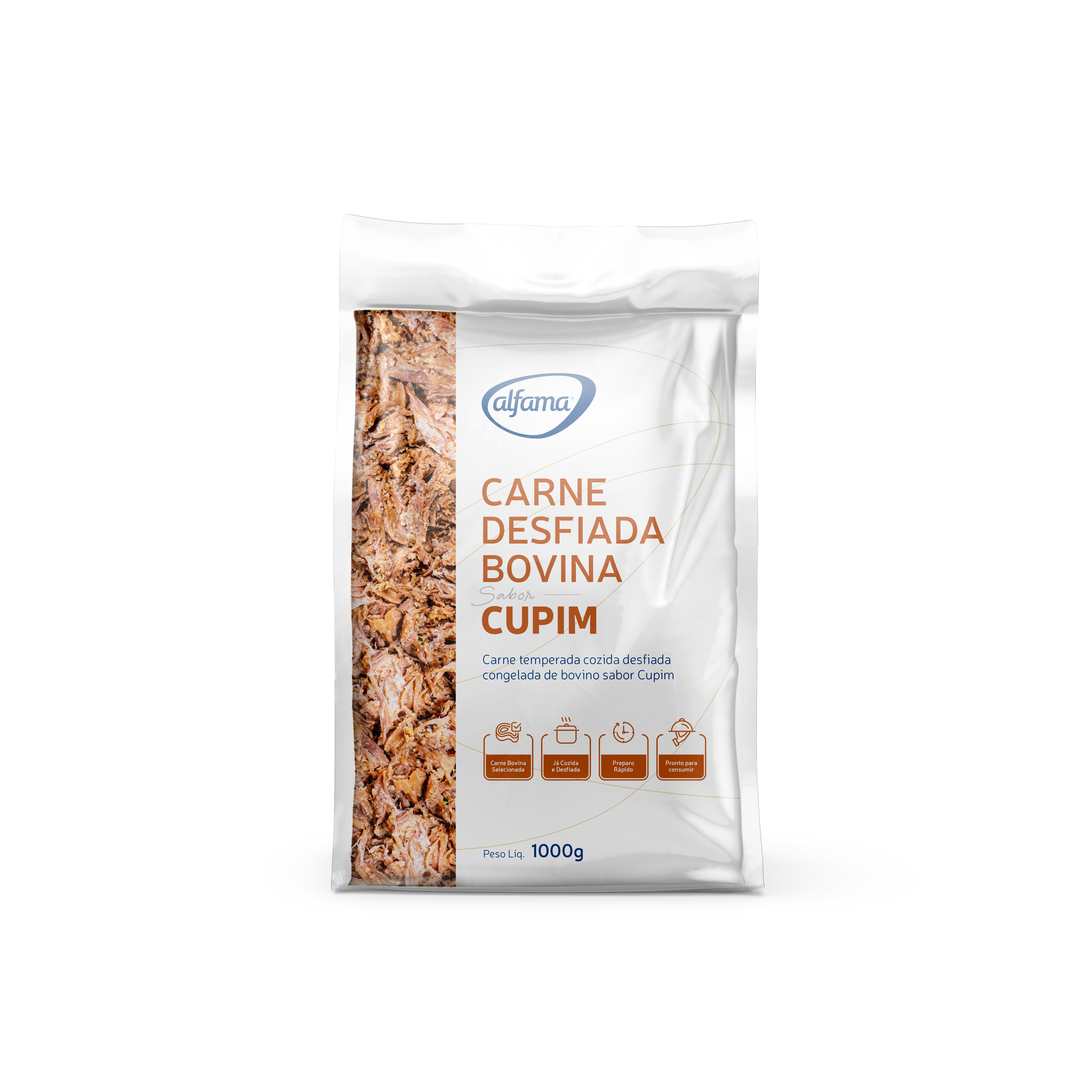 Cupim Desfiado Bovina Alfama 1Kg - PT